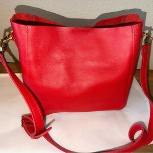 NEW Portland Leather 🦄 Butterfly Bag Poppy Red